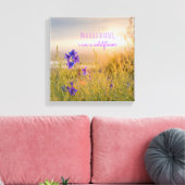 Wilde bloem 30 cm x 30 cm, 3,8 cm, Enkel Canvas Afdruk (Insitu (Woonkamer))