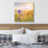 Wilde bloem 30 cm x 30 cm, 3,8 cm, Enkel Canvas Afdruk (Insitu (Slaapkamer))
