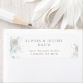 Wilde bloem 30 Terugkeeradreslabel per blad Etiket (Insitu)