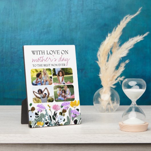 Wilde bloem 4 Foto-Moederdag Fotoplaat (Zijkant)