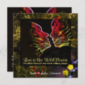 Wilde bloem Abstracte trilling Kaart (Voorkant / Achterkant)