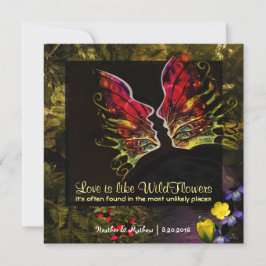 Wilde bloem Abstracte trilling Kaart