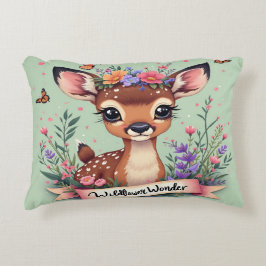 Wilde bloem accent kussen