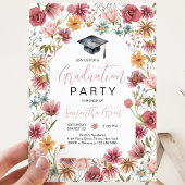 Wilde Bloem Afstudeerfeest Kaart