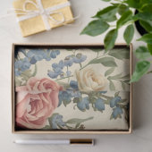 Wilde bloem & antieke roos decoupage cottagecore tissuepapier (Geschenk)