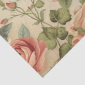 Wilde bloem & antieke roos decoupage cottagecore tissuepapier (Detail)