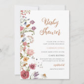 Wilde Bloem Baby Borrel Kaart (Voorkant)