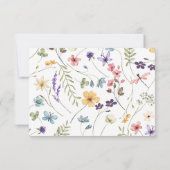 Wilde Bloem Baby in Bloom Wipes Raffle Kaart (Achterkant)