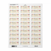 Wilde Bloem Baby Shower Adres Etiket (Full Sheet)