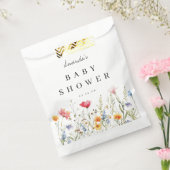 Wilde Bloem Baby Shower Bedankzakje (Gezegeld)