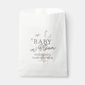 Wilde Bloem Baby Shower Bedankzakje (Voorkant)