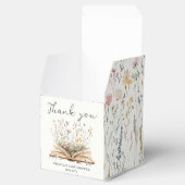 wilde bloem | Baby shower Boekthema Bedankdoosjes (Geopend)