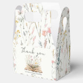 wilde bloem | Baby shower Boekthema Bedankdoosjes (Geopend)