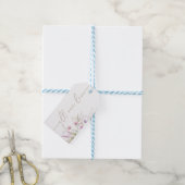 Wilde bloem Baby shower Dank je cadeautjes Labels Cadeaulabel (Met Touw)