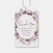 Wilde bloem Baby shower Dank je Label Cadeaulabel (Voorkant)