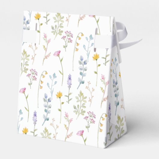 Wilde bloem Baby shower Dank je wel Bedankdoosjes (Achterkant)