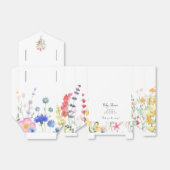 Wilde bloem Baby shower Dank je wel voor doos Bedankdoosjes (Uitgevouwen)