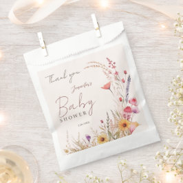 Wilde Bloem Baby Shower Geslacht Neutrale Bloemen Bedankzakje