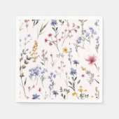 Wilde bloem | BABY SHOWER Servet (Voorkant)