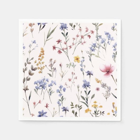 Wilde bloem | BABY SHOWER Servet (Voorkant)
