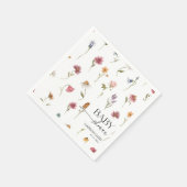 Wilde Bloem Baby Shower Servetten (Hoek)