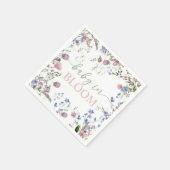 Wilde Bloem Baby Shower Servetten (Hoek)