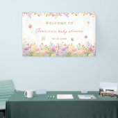 Wilde Bloem Baby Shower Spandoek (Beurs)