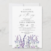 Wilde Bloem Baby Shower Uitnodiging (Voorkant)