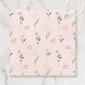 Wilde bloem Baby Sip en zie je bedankt Bedankjes Labels (Achterkant)