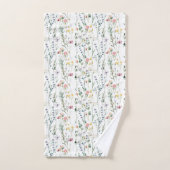 Wilde bloem bad handdoek (Handdoek)