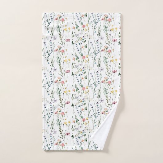 Wilde bloem bad handdoek (Handdoek)