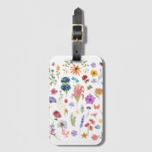 Wilde Bloem Bagage Label | Reisaccessoires (Voorkant (verticaal))