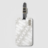 Wilde bloem bagagelabel (Voorkant (verticaal))