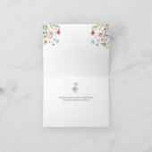 Wilde bloem bedankkaartjes voor Love in Bloom Bedankkaart (Binnen)