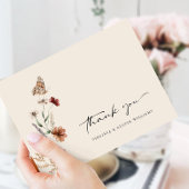 Wilde Bloem Bedankt Briefkaart