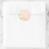 Wilde Bloem Bedankt Sticker (Tas)