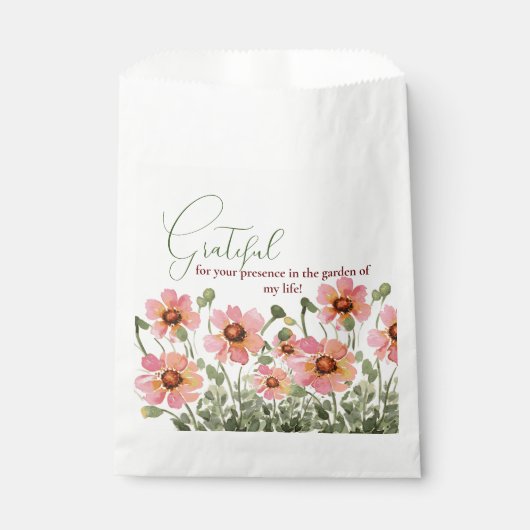 wilde bloem bedankzakje (Voorkant)