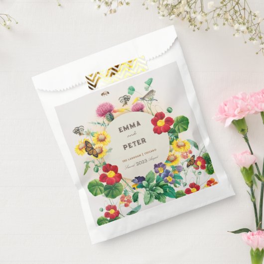 Wilde bloem bedankzakje (Gezegeld)