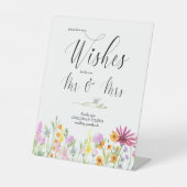 Wilde bloem Beemdboek Weddenschap Pedestal Sign Reclamebord Met Voetstuk (Voorkant)