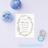 Wilde bloem | Begrotingsbrochure Flyer (Enkel)