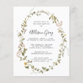 Wilde bloem | Begrotingsbrochure Flyer (Voorkant)