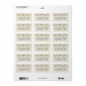 Wilde Bloem Beige Retouradres Etiket (Full Sheet)