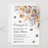 Wilde Bloem Bij Baby Shower Kaart (Voorkant)