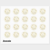 Wilde Bloem Bij Bruiloft Shower Stickers (Vel)