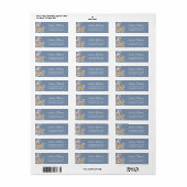Wilde Bloem Blauwe Bloem Retouradres Etiket (Full Sheet)