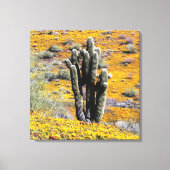 Wilde bloem bloei canvas afdruk (Voorkant)