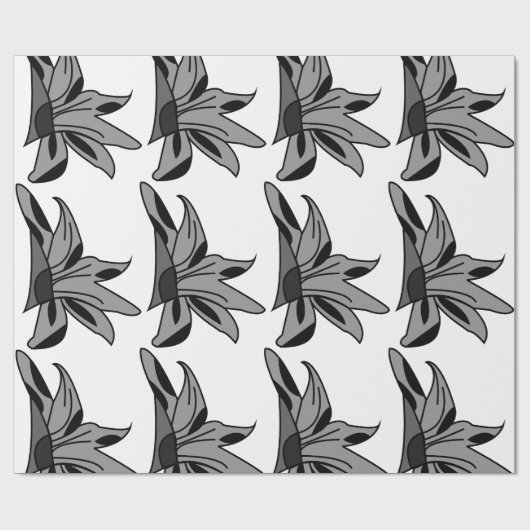 Wilde bloem Bloem Bloemstuk Cadeaupapier (Vlak)