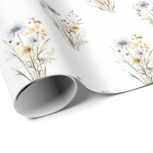 Wilde bloem Bloem Cadeaupapier (Rol Hoek)