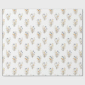 Wilde bloem Bloemachtig  Cadeaupapier (Vlak)