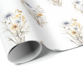 Wilde bloem Bloemachtig  Cadeaupapier (Rol Hoek)